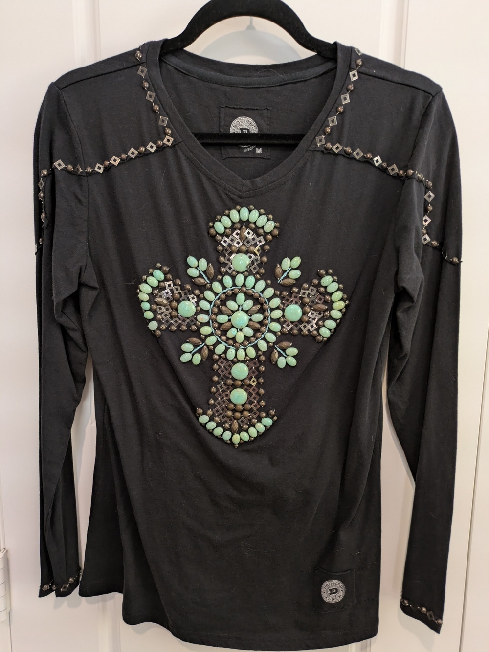 NWOT Double D Ranch Black Long-Sleeve Tee